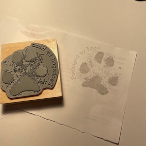 DIY Paw Print, How to Make a Paw Print Stamp - Easy and Cheap