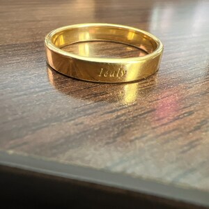 Engraved Name Band Ring by Gracepersonalized - Custom