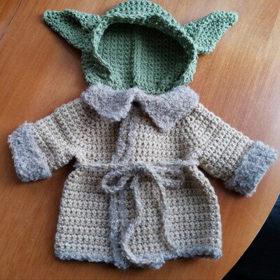 English PDF Crochet Pattern Little Master Hooded Jacket 6 - Etsy
