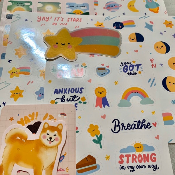 Self Care Stickers - Mental Health Stickers - Cute Sticker Sheet ...