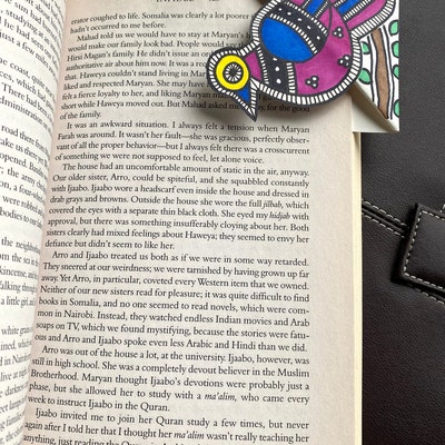 Hand Drawn Magnetic Madhubani Bookmark Book Lover Gift Indian Folk Art ...