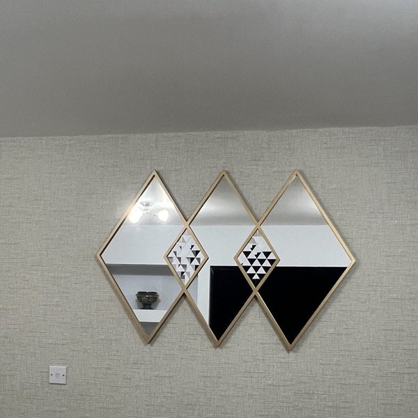 Round Mirror, Large Mirror, Unique Mirror, Livingroom Mirror, Statement ...