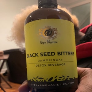 BLACK SEED BITTERS With Moringa Detox Beverage 16 Oz. - Etsy