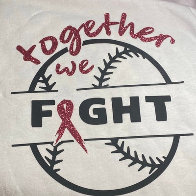 Baseball Breast Cancer SVG Toether We Fight Digital Design for ...