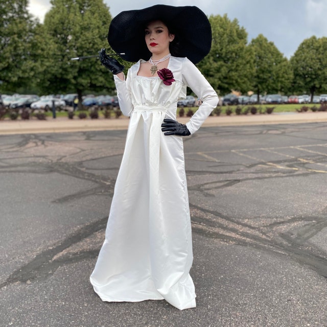 lady d dress Easy Dimitrescu Cosplay Pattern | A4+A0 PDF Sewing Pattern + Instructions And of course