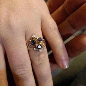 Zora's Sapphire Legend of Zelda Engagement Custom Ring Video Game