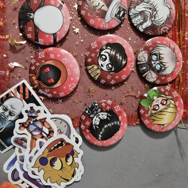 SCP Chibi Anime Pinback Buttons - Etsy
