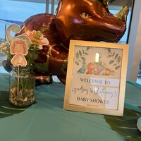 Dinosaur Baby Shower Bundle Greenery Boho Dinosaur Baby Shower Invite