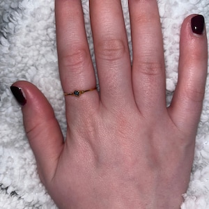 Customer photo from Amber, Raw Blue Diamond Ring