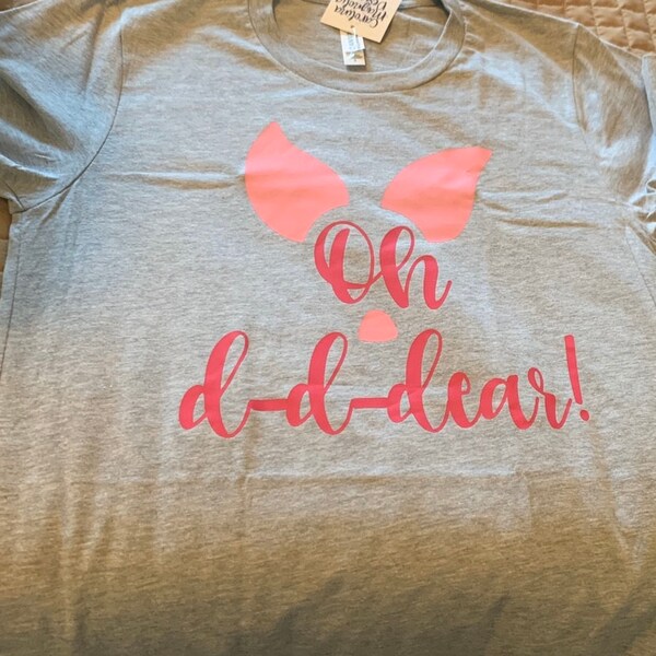 Piglet Shirt Oh D D Dear Shirt Disney World Shirt Disneyland Shirt