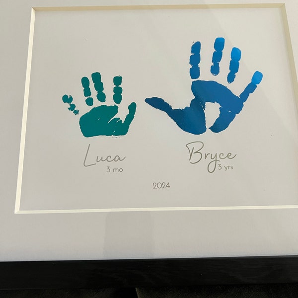 Daddy Footprint Poem Following in Your Footsteps Fathers Day Birthday ...