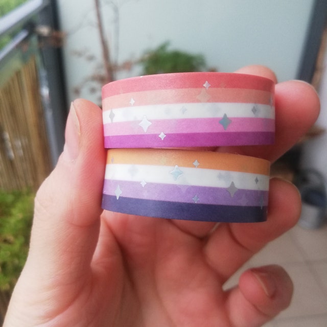 Lesbian Pride Foil Washi Tape – Yume Moon Studio