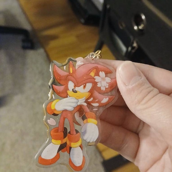Gold Glitter Hedgehog Charm main image 1
