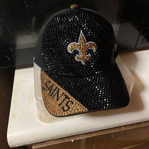 Blinged Out New Orleans Saints Baseball Cap - Etsy display picture 1
