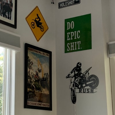 UTF4C Plaque En Métal Holeshot Dr Motorsport Dirt Bike Racing