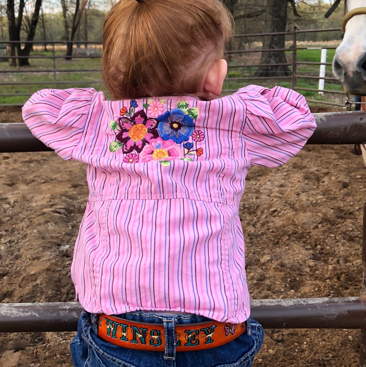 Bestest little girl's leather belt. Children's belt, Infant to Size 12