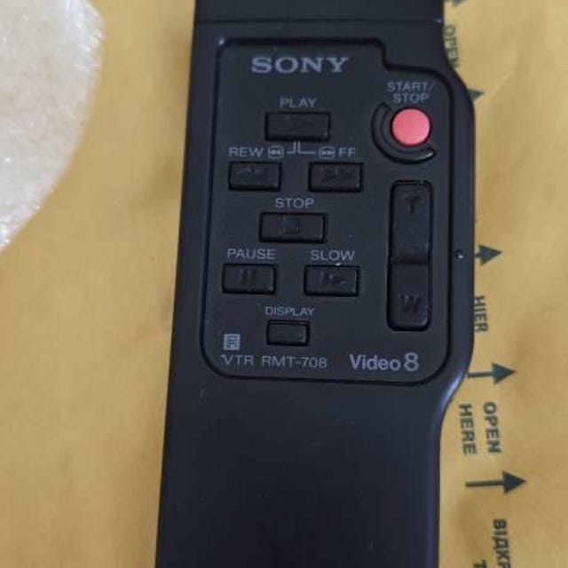 Remote Control Sony VTR RMT - 708 Video 8 - Tested and Working - Etsy