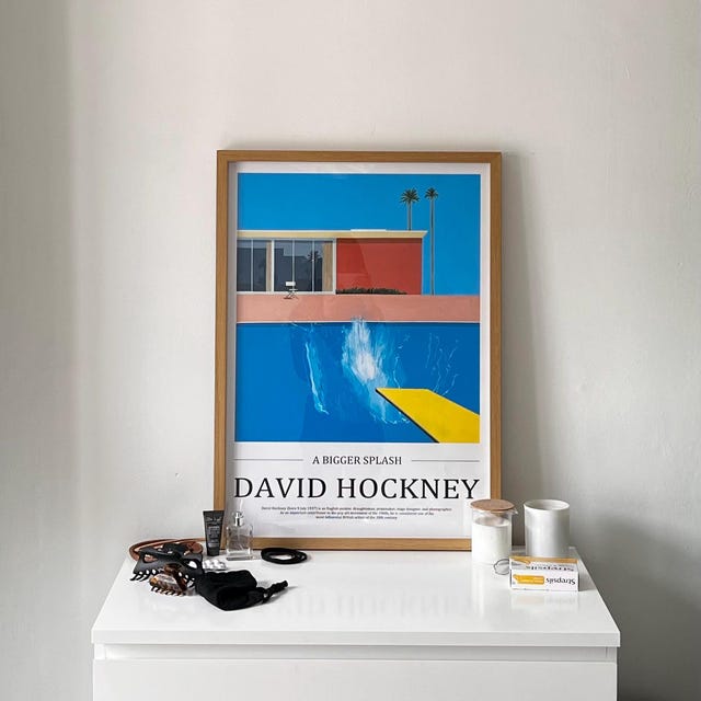 A Bigger Splash Stretched Canvas or Unframed Poster Print Wall Art