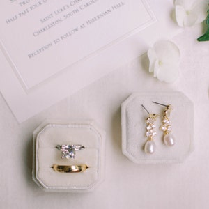 CZ Pearl Wedding Earrings Freshwater Pearl Bridal Earrings - Etsy