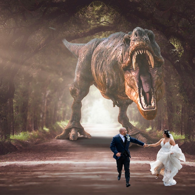 100 Dinosaurs Photo Overlay Rex Tyrannosaurus T-rex Photoshop 