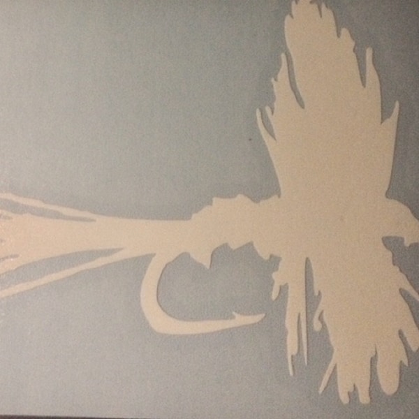 Fly Decal for Anglers, Fly Fishermen Decal, Fly Sticker, Trout Fish ...