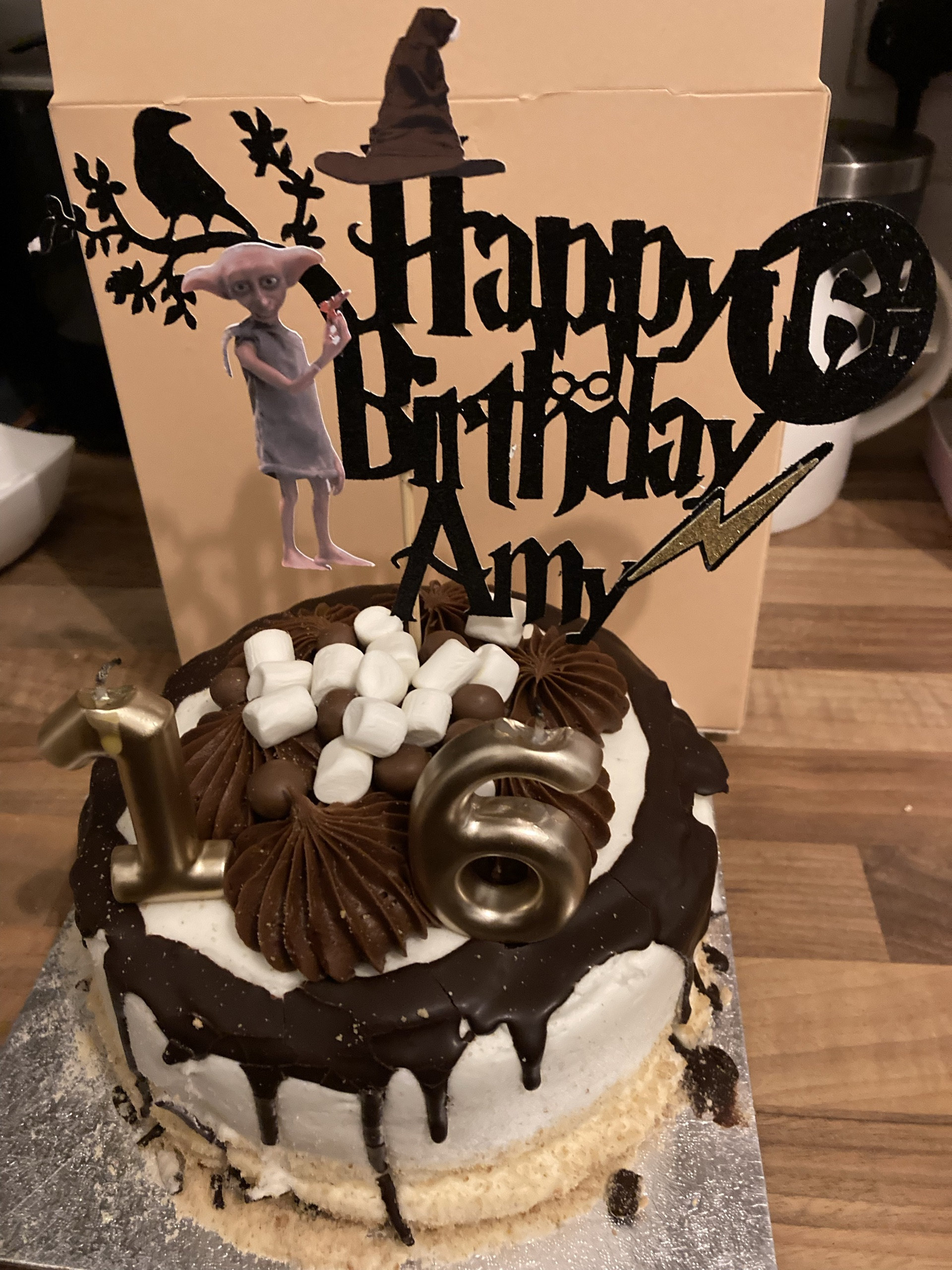 Edible Dobby Harry Potter Cake Topper – Personalised Round Icing Sheet