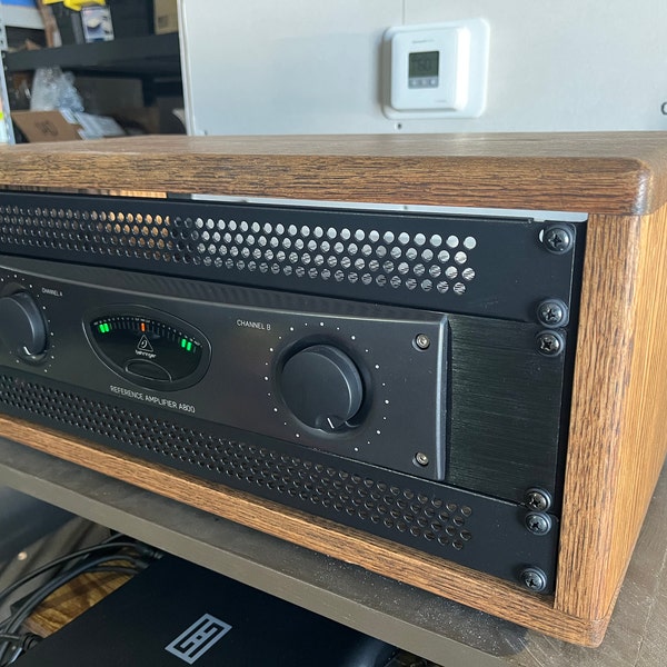 Handmade Hardwood 4U Studio Rack: 19
