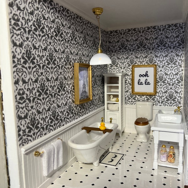 Kit Wainscot A In Scala 1/12 Per Casa Delle Bambole – 3 Telai, Guida Sedia E Battiscopa (Manchester Wood Works)