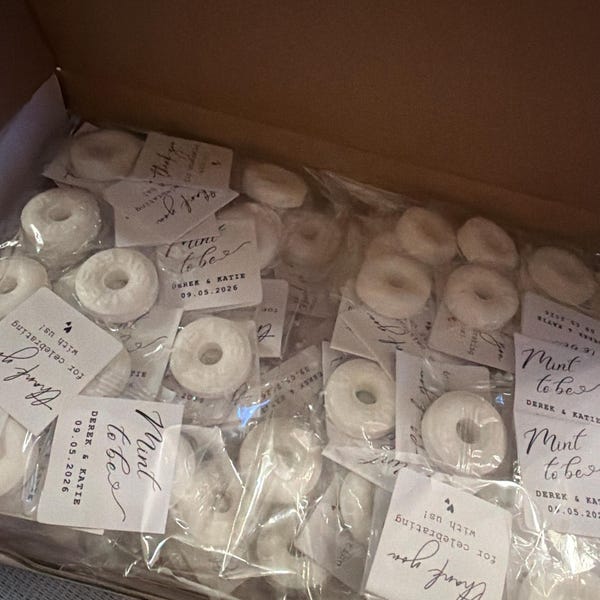 105 Personalized Mint to Be Wedding Favors | Bulk Personalized Party ...
