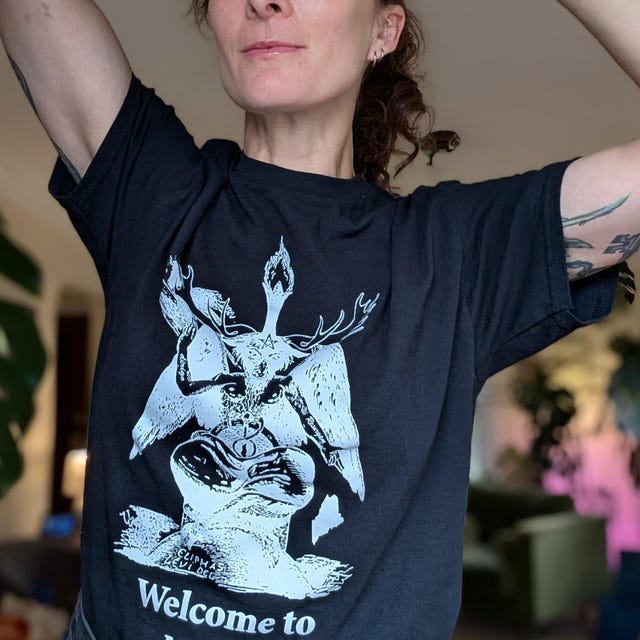 T-shirt: Welcome to Maine - Baphomoose Devil God of the