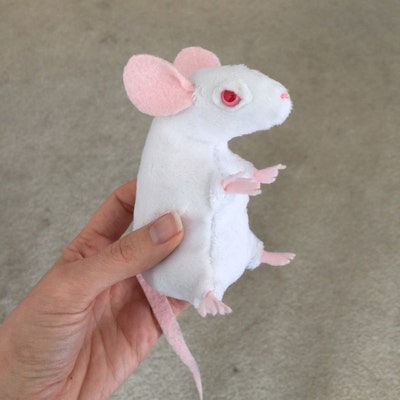 White Mouse Sewing Pattern Christmas Mouse Realistic Mouse Sewing ...