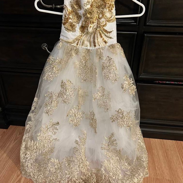 Dog Wedding Dress Custom Size,pet Long Trailing Gown Red Sequin