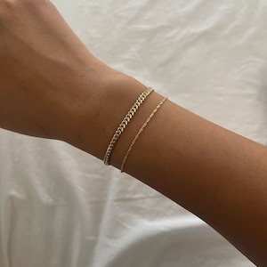 Bracciale A Maglia Cubana In Oro, Bracciale In Oro Da Uomo Da 9 - Foto 2