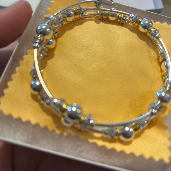 Two Tone Bit Cuff,  Caramel & Navy main image 0