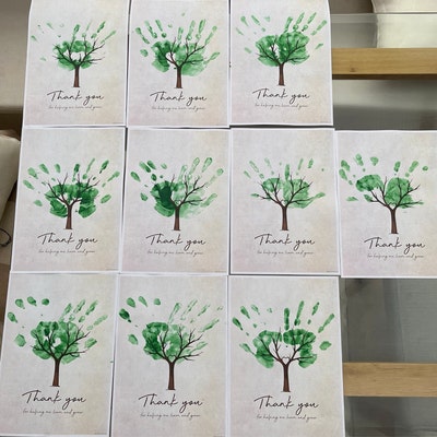 Thank You for Helping Me Learn and Grow / Handprint Art Tree / Kids ...