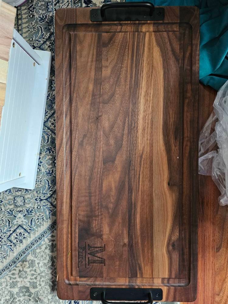Large Cutting Board,BBQ Pit Accessory, Grilling Board, Pellet Smoker Board, Serving Tray,  Mens Cutting Board