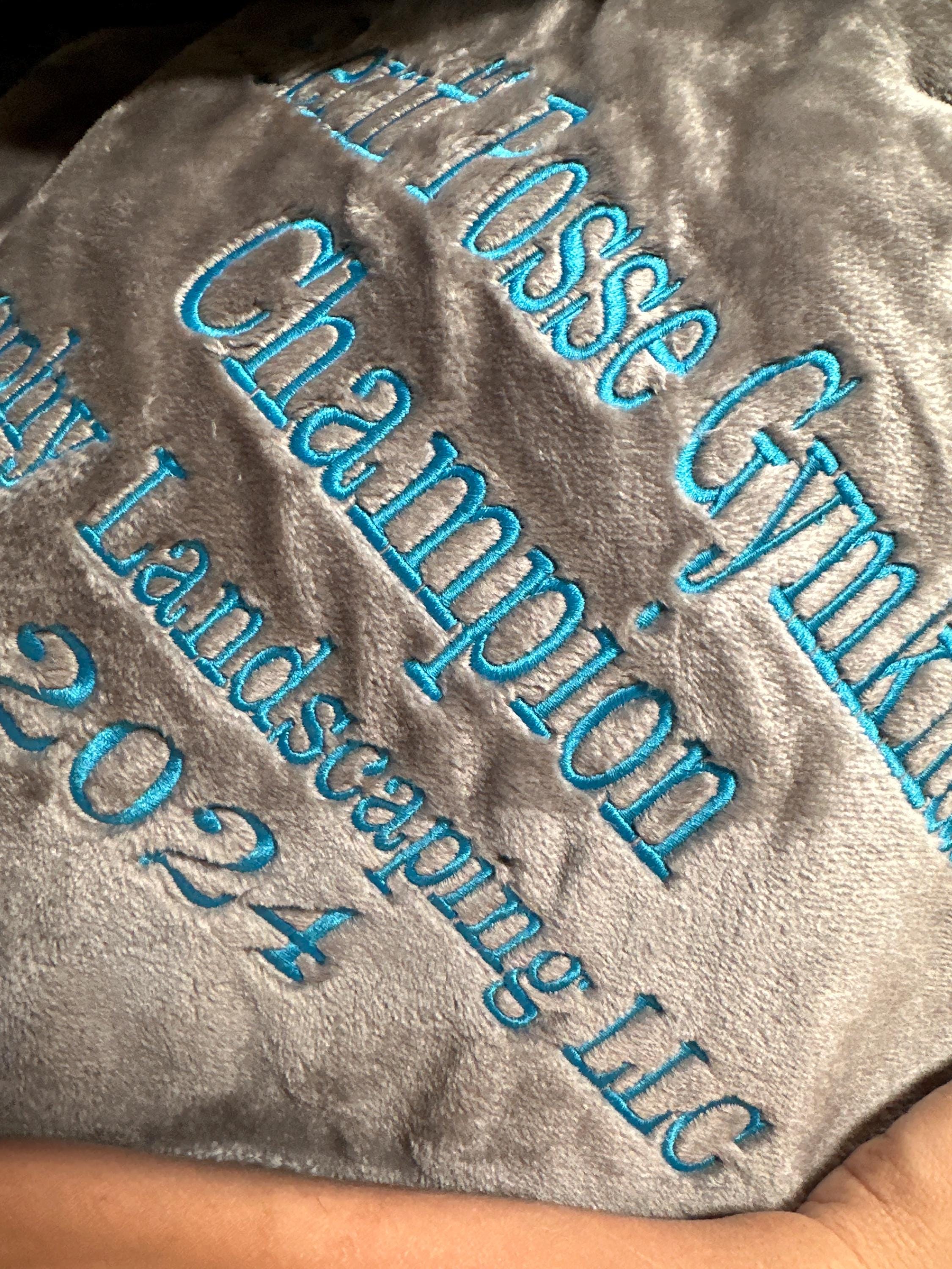 Personalized Custom Soft Blanket with Name and Date - 8 Colors To Choose From