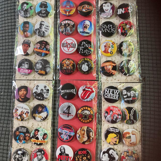Rock Button Set, 20- 1.25