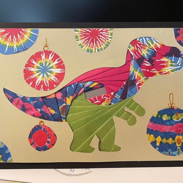 Dinosaur Iris Folding Pattern PDF & SVG | T- Rex Intermediate Iris ...