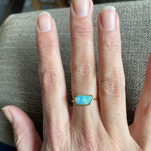 Customer photo from Wendy, Raw Australian Opal Ring