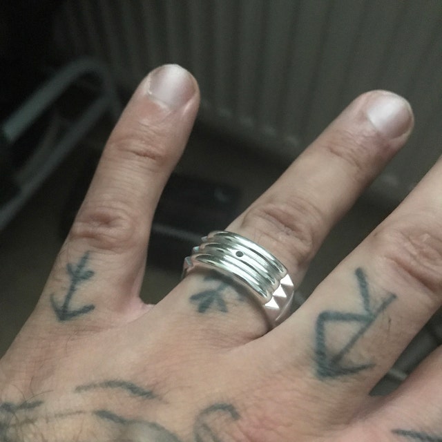 Atlantis Ring, Sterling Silver Atlantis Ring, Shiny Finish