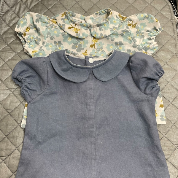 Baby Blouse PDF Sewing Pattern – Instant Download – Peter Pan Collar ...