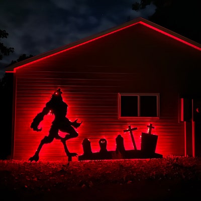 8ft Werewolf Template When Made Printable Trace and Cut Halloween