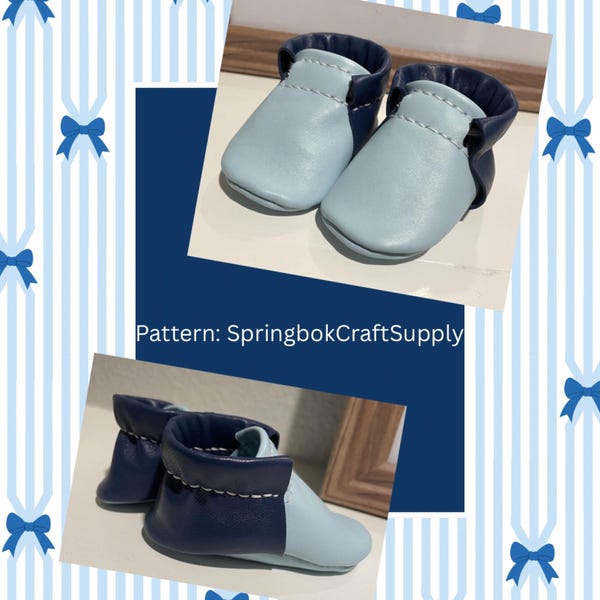 Simple Leather Baby Shoe Pattern for Leathercrafters - Baby & Toddler ...