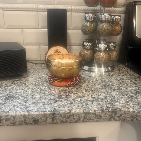 Third Eye Awakening Intention Candle With Crystals Herbs & Flowers- Bay ...