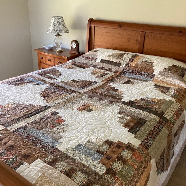 Scappy Potato Chip Block Quilt Multi Colored 80.5”x85” - Etsy