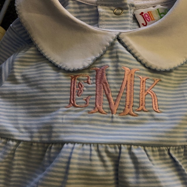 Custom-made Children's Monogramed and by ClassicStitchesSTL