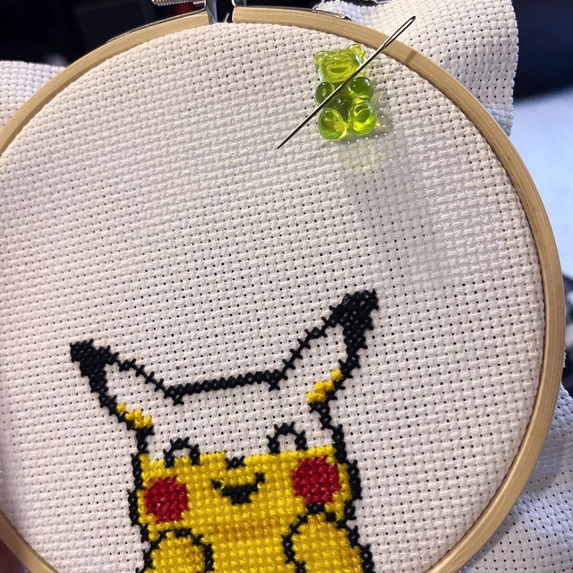 Pikachu Emoji Pokemon Yellow Set of 42 Cross Stitch Pattern -  Israel