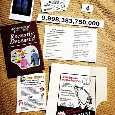 Handbook for the Recently Deceased Book / Handmade Prop, Halloween ...