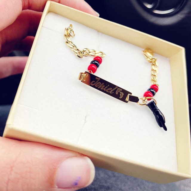 Evil Eye Bracelet For Women Tina's Custom 18k Gold Plated Evil Eye